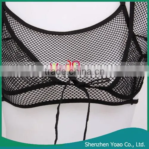 Sexy Sleeping Dress Suit Short Vest + Dress + T-Back