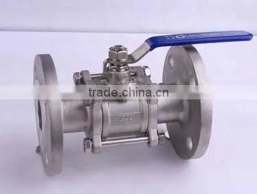 3-PC Type stainless steel flanged ball valve
