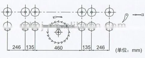 Woodworking Mult-blade Saw Machine
