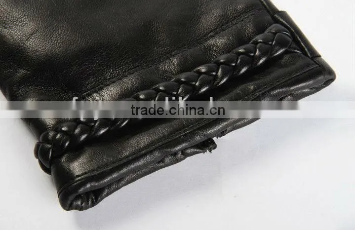 2013 ladies leather gloves sewing machine