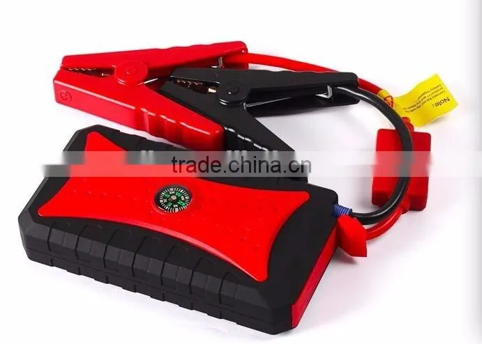 New products 7500mah waterproof multi-function auto emergency start power with 4 usb output with compass