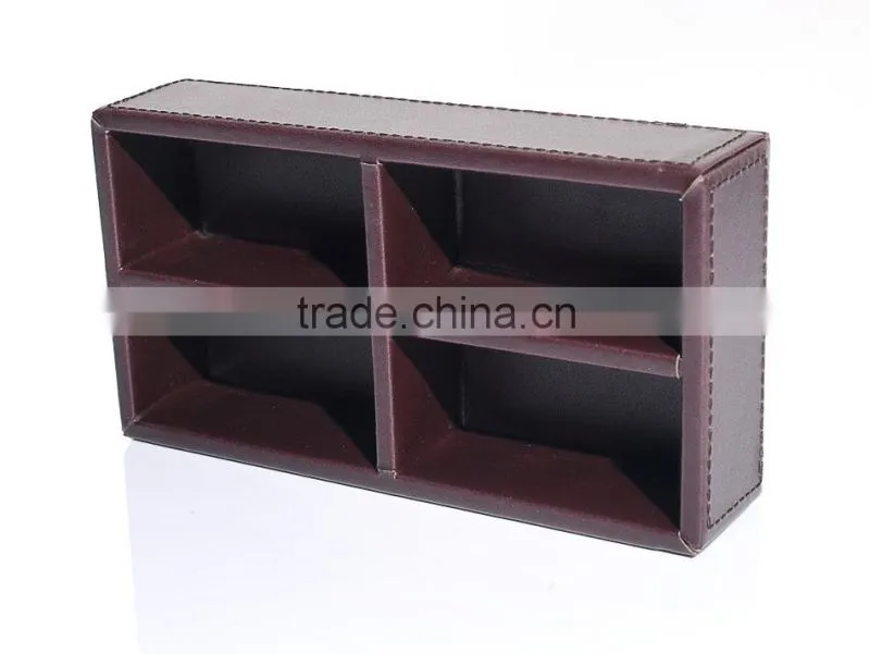 2015 New arrived waterproof leather scarf storage box