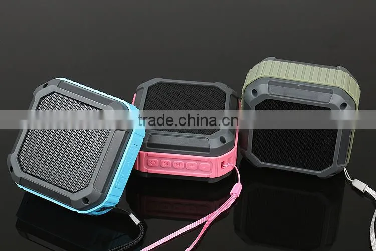 Wireless bluetooth portable active speaker with rechargeable battery