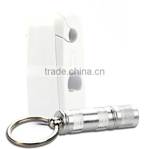 White Plastic Retail Shop EAS system Display Hook Anti Sweep Theft Stop Lock+Detacher