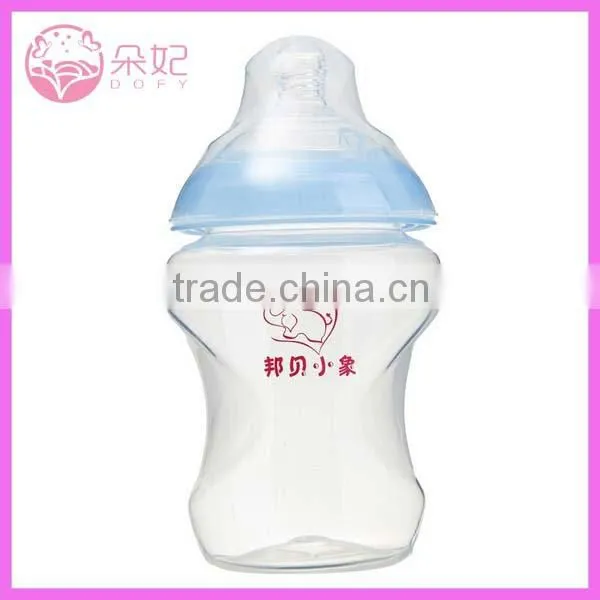 BPA free baby drinking bottle wide neck