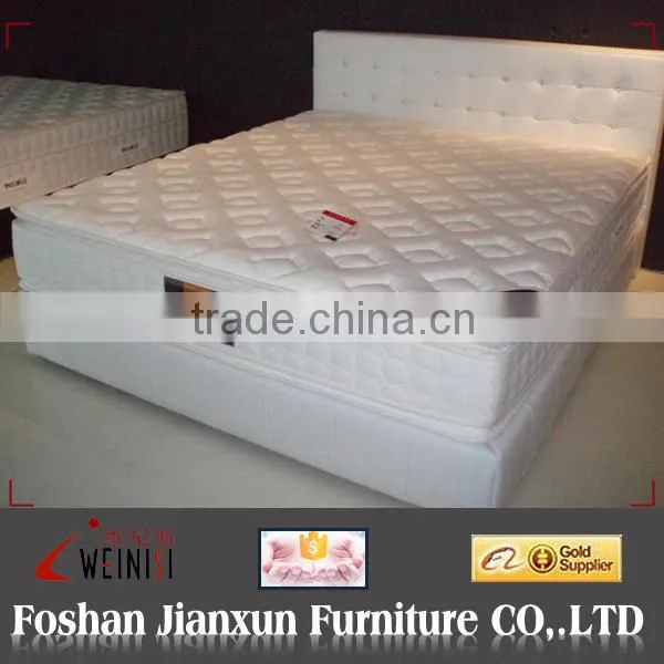F6151 white leather diamond bed