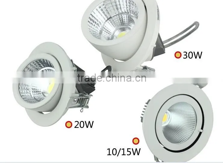 Wholesale price 15W/20W/25W/30w/36w 360 degree cob led ceiling downlight