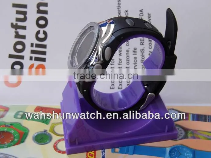 2013 Fashionable PU strap lcd electronic sport watch,digital watch