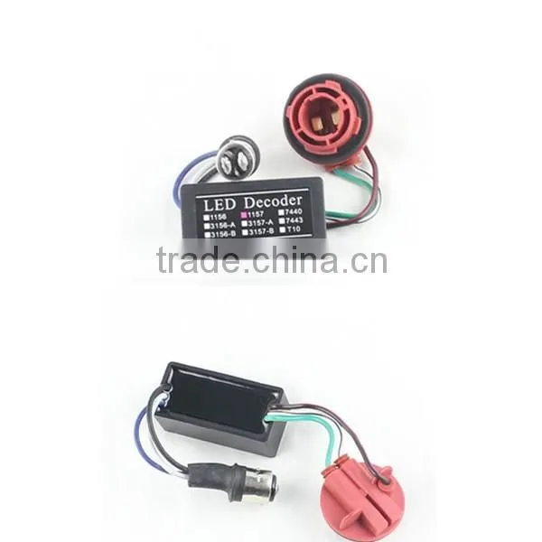 Car Accessories BAY15D 1157 S25 Canbus LED Light Bulb Warning Decoder Load Resistor Socket Error Free parking