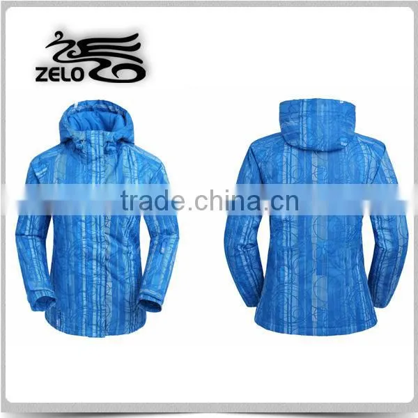 OEM women high quality waterproof ski snow jacket