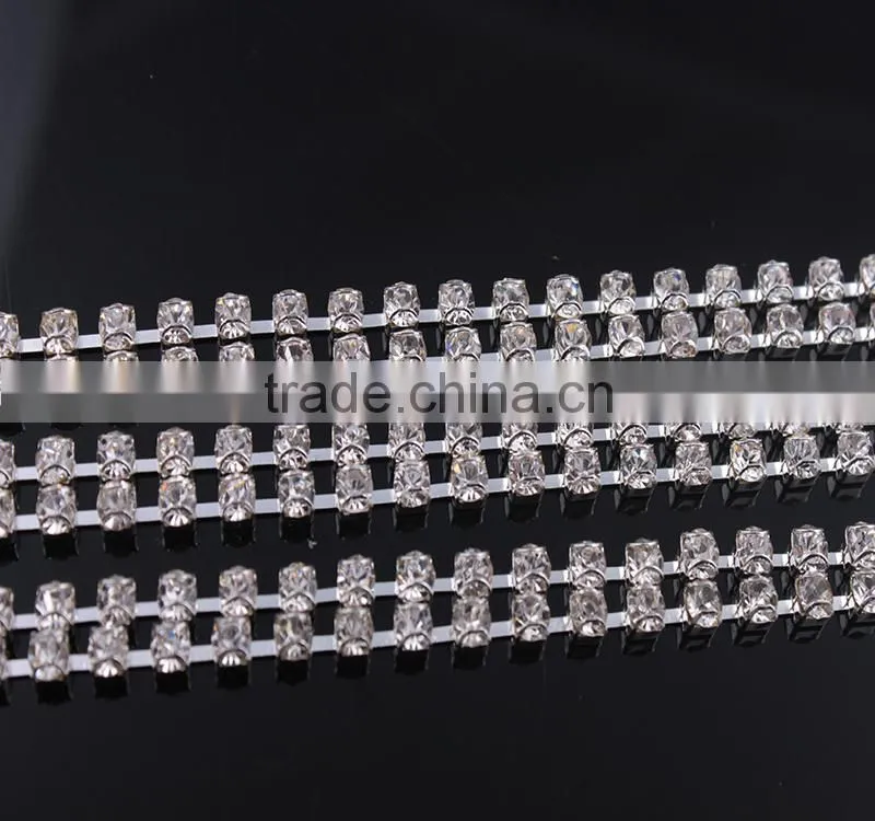 Colorful outlook whole sizes avalible crystal rhinestone cup chain
