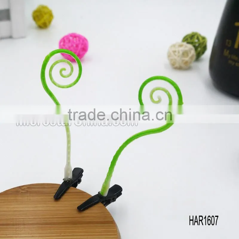2015 Hot Holiday Gifts Bean Sprout Hairpins Bean Sprouts Flower Fruits Plants Grass Antenna Hairpins