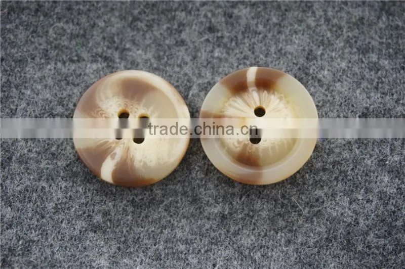 chinese wholesale horn 4-holes resin button for garment accessories