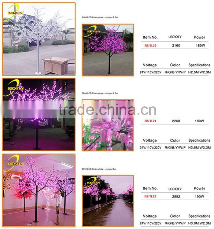 H:3m led outdoor light buy christmas tree garden decoration