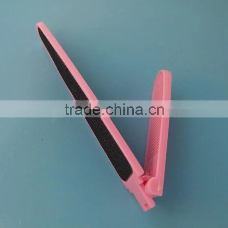 JBC-035 Folder plastich handle double side sandpaper pedicure foot file