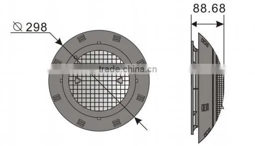 Indeformable white ABS Plastic Underwater Light