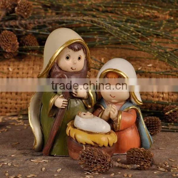 Nativity figurine different kinds of handmade article
