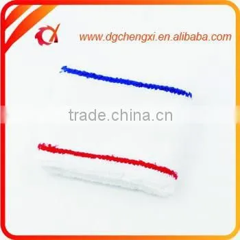 Sports 100%Cotton Wristband Customized Sweatband