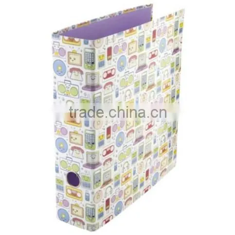 Paper material fancy pattern a4 size arch lever file folder