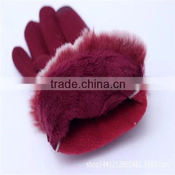 2016 Hot Selling Winter PU Leather Hand Gloves