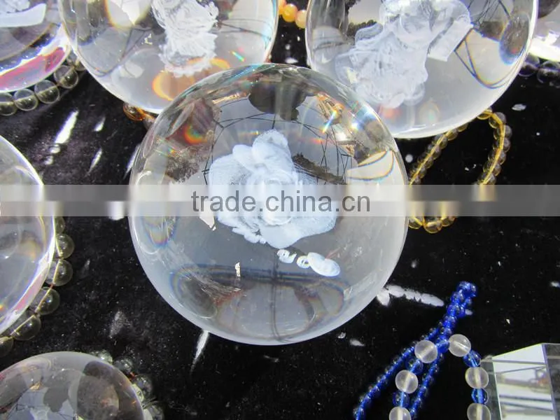 2015 new promoted k9 crystal ball charming customed engraved