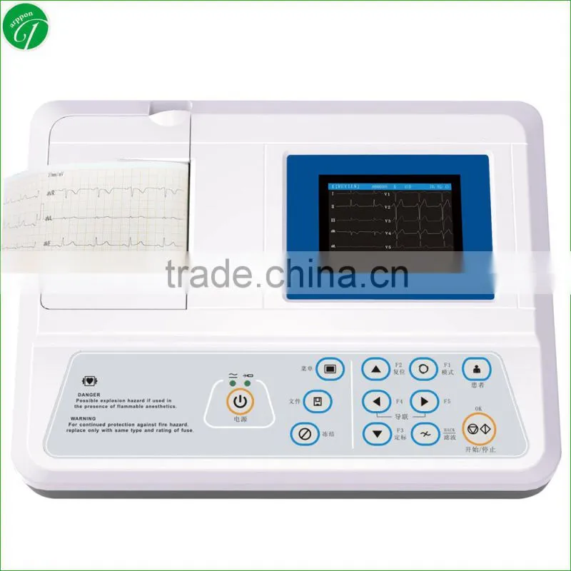 3 channel portable ecg heart rate machine