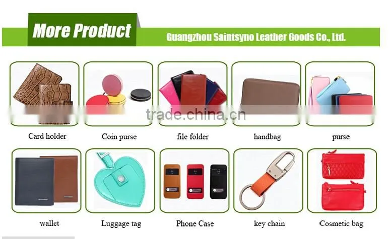 16051 Top Quality Custom PU File Folder a4 clear file folder document holder