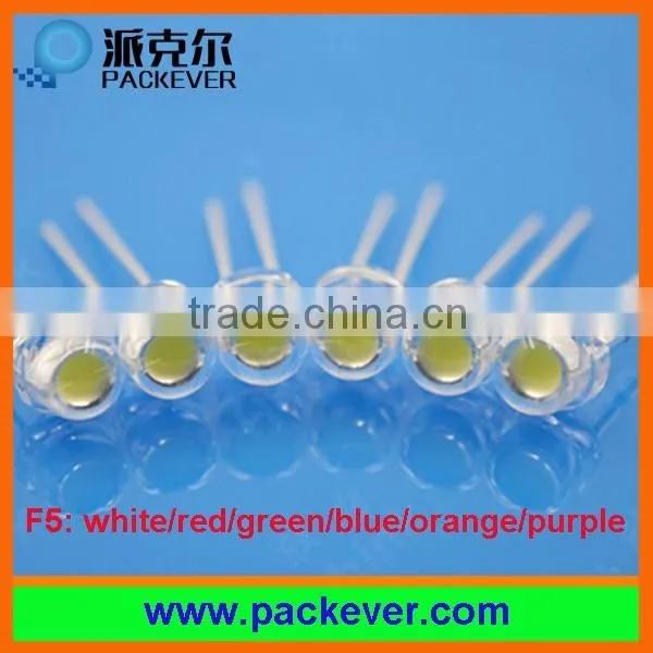 Purple color 395nm 400nm F5 5mm small size straw hat LED diodes beads
