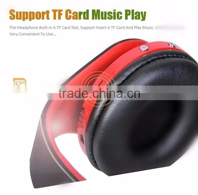 Deep Bass Wireless Stereo Bluetooth Headphone Noise Cancelling Headset With Mic For TF Card FM Radio Earphone