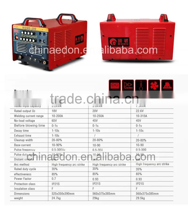 Pulse AC/DC aluminum tig welding machine