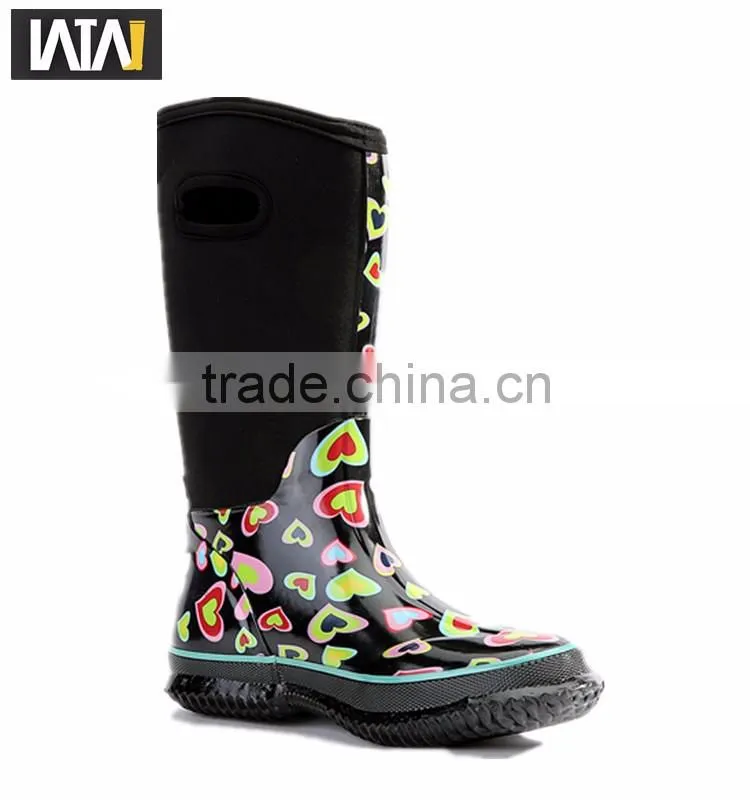 women neoprene rubber rain shoes