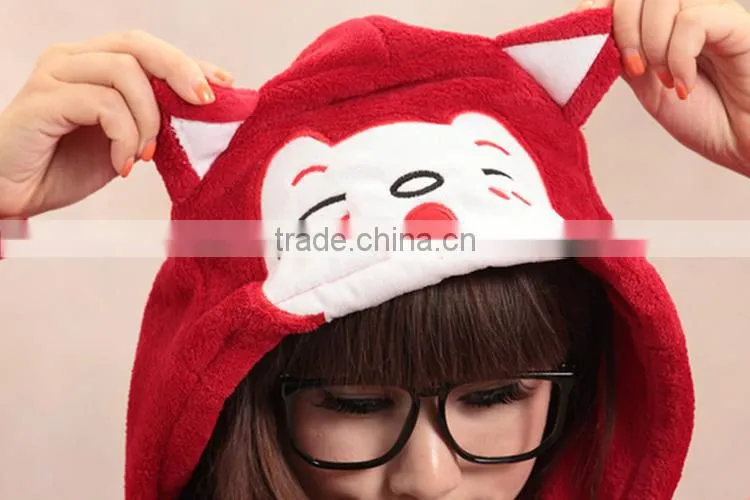 New Red Fox Ali Adult Animal Winter Fleece Onesie KK851
