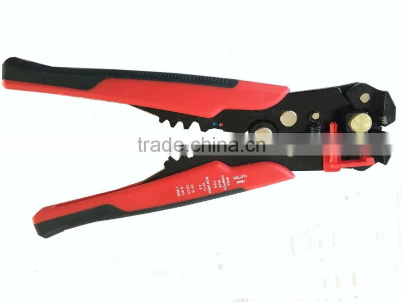 made in china dual color 3 in 1 wire stripper cutter and crimping pliers LS-A318 multi functional automatic wire stripper