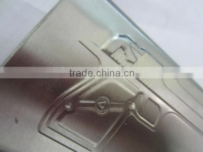 New design ! 4oz gun type fashion hip flask