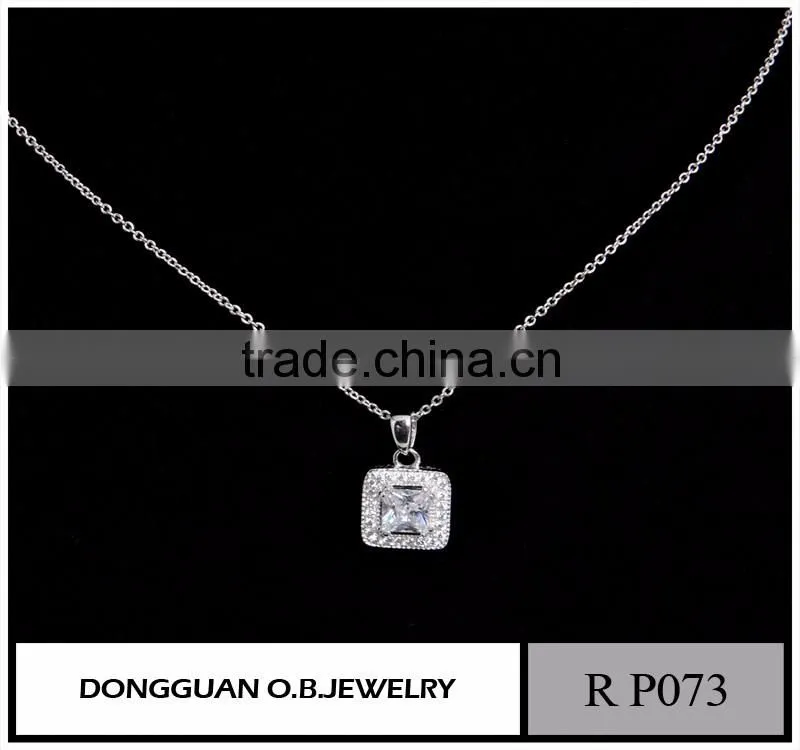 Fashion Long Jesus Rhodium Plated Necklaces Pendant/Pendant Cross Necklace