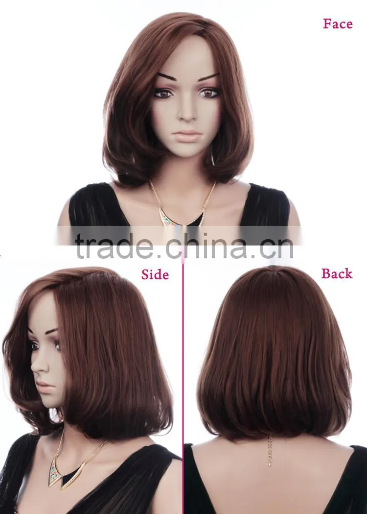 Manga women short new arrival synthetic wig for black women