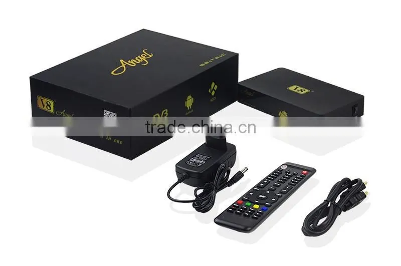 Dual Core OTT IPTV Android TV Box DVB-S2+T2+C 4K Satellite Receiver Bluetooth WiFi 1GB+8GB Amlogic S805 CCCAM Android box