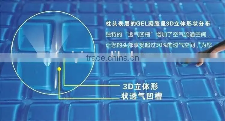 Memory Foam Gel Pillow Manufacture Cooling Silicone Gel
