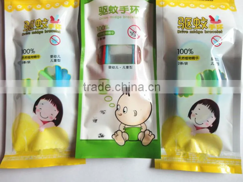 Wholesale silicone rubber mosquito repellent wrist band/mosquito repellent hand band
