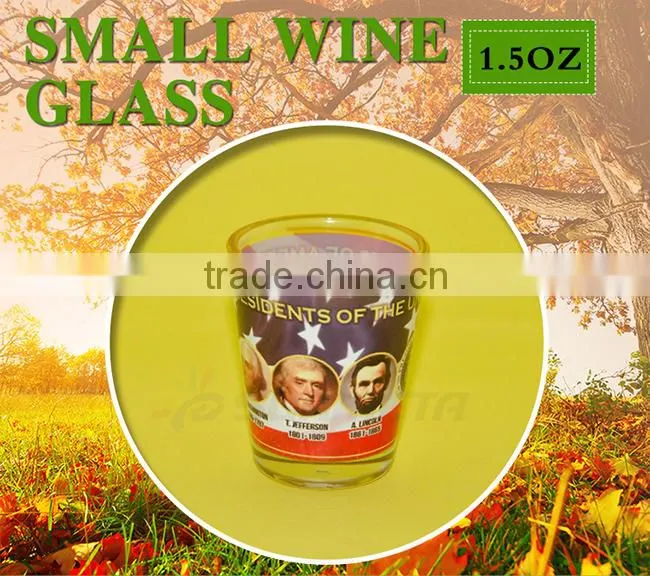 Sunmeta wholesale blank sublimation heat press small wine glass(3D-XJB)