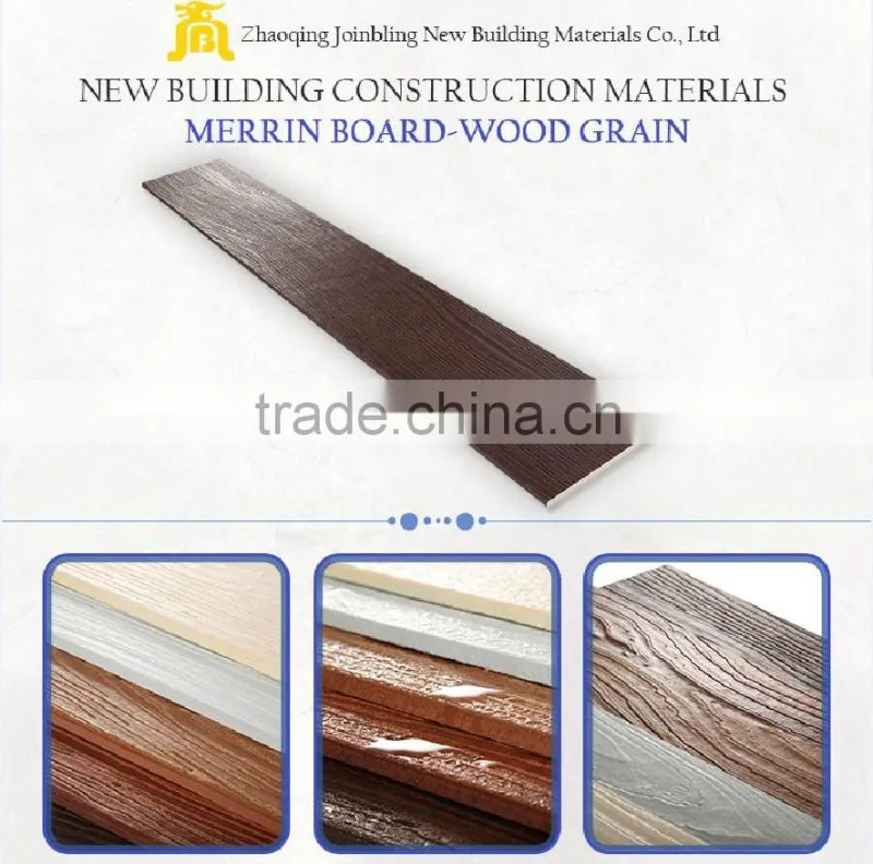 Top quality factory price wood grain cement board