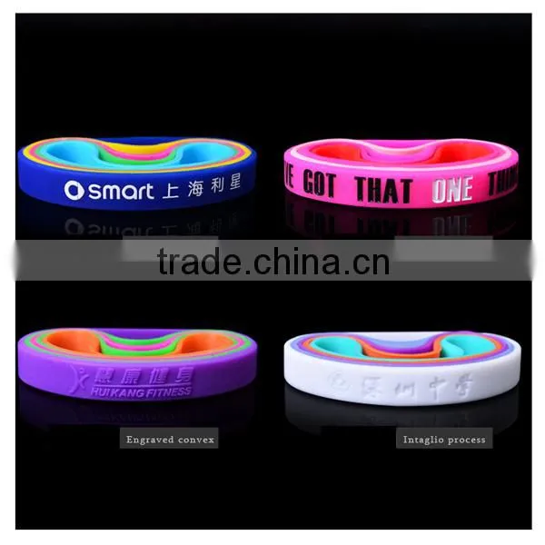 Fashion printed silicone wristband/silicone wristband/wrist band