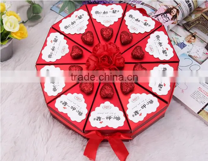 Popular wedding party gift favour packaging box