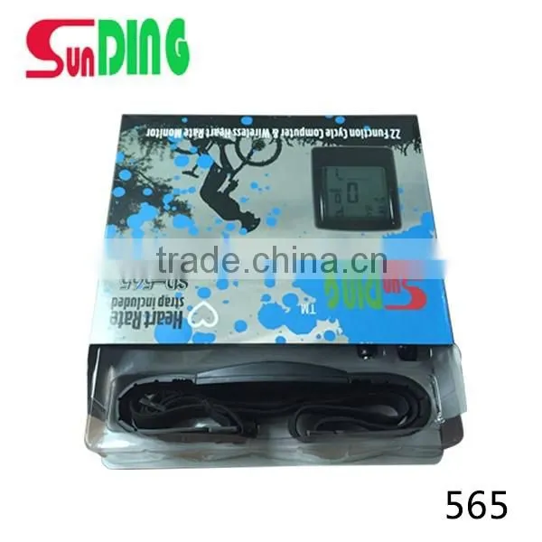 22function bike speedometer cycle computer waterproof LCD display heart rate monitor