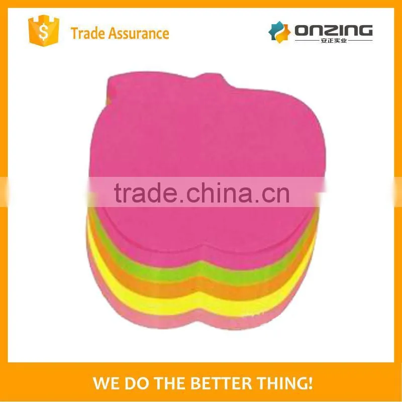 Onzing good quality 3d pomegranate shape paper cube sticky note factory