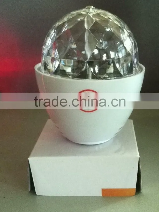 CE,ROHS certification E27 screw-socket RGB LED magic ball light christmas gift light