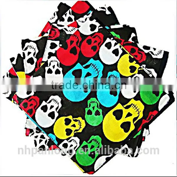 new design colorful print skull bandana