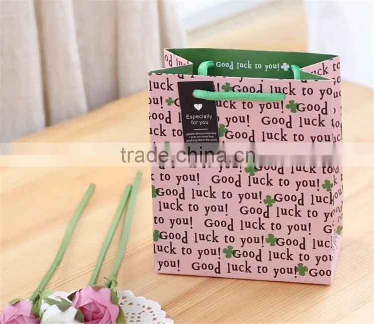 Handmade whitecard paper custom printing handbag