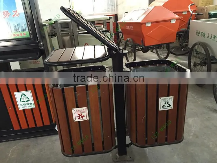 High transparent color garden trash bin