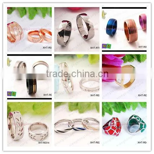 316L Stainless Steel Ring With Crystal